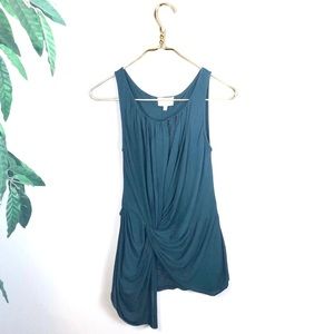 Anthropologie Deletta • Grecian Draped Teal Tank.
